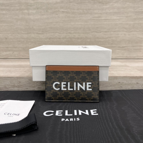 셀린느 카드 지갑 - CELINE 프린트 트리옹프 캔버스