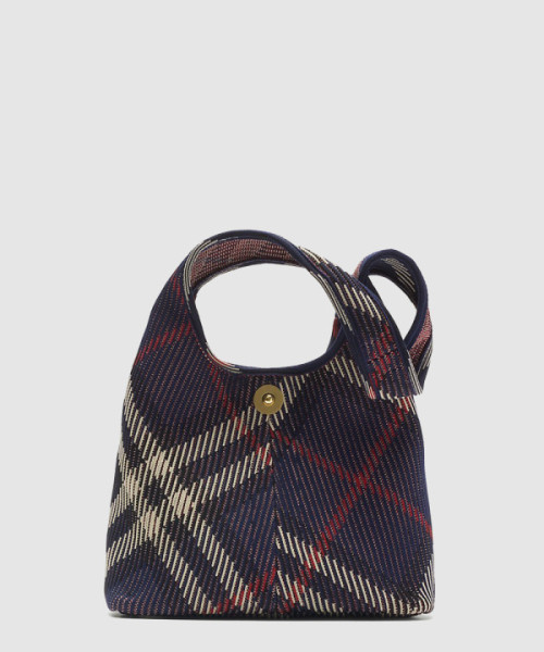 스몰 체크 니트 숄더백 81025311