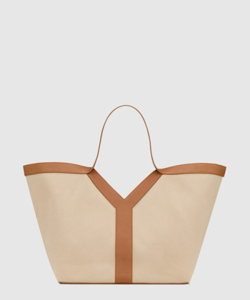 캔버스와 가죽 소재의 y 토트 817602
