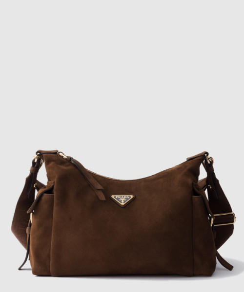 익스플로어 라지 스웨이드 핸드백 1BC264