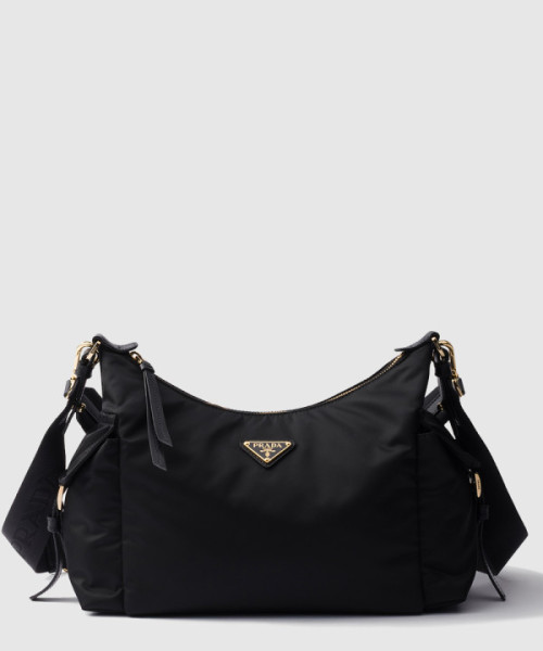 익스플로어 라지 리나일론 및 가죽 핸드백 1BC264