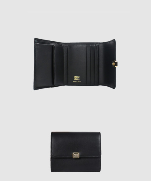 로고 레더 반지갑 5MH040